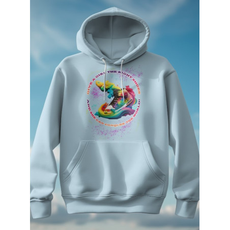 Give A Girl The Right Shoes And She Can Conquer The World Hoodie